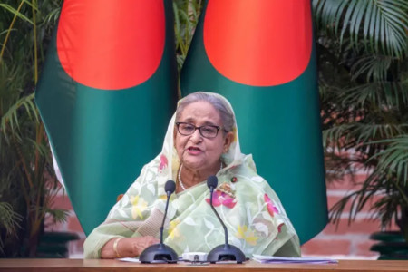 Son says Hasina will return to Bangladesh