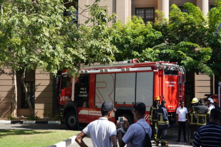 Sudden fire at the Ministry of Finance extinguished