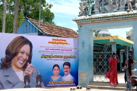 The tiny Indian village claiming Kamala Harris as its own