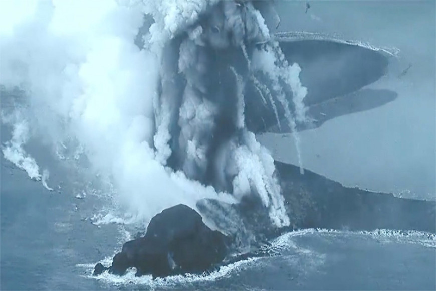 Watch: Volcano in Japan spews ash, rock 200m into sky