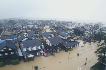 Japan orders mass evacuation over flooding threat