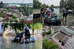 Ukraine dam: Dislodged mines a major concern as residents flee Kherson